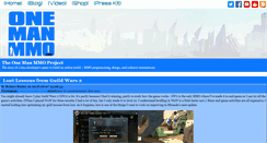 Desktop Screenshot of onemanmmo.com